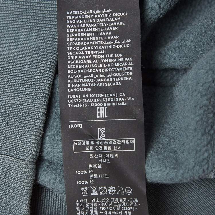 Pre Owned Tom Ford Blue Cotton Knit Relaxed Fit Sweatshirt L