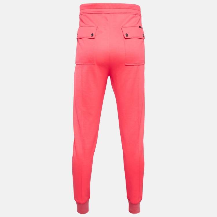 Pre Owned Tom Ford Neon Pink Jersey Joggers XL