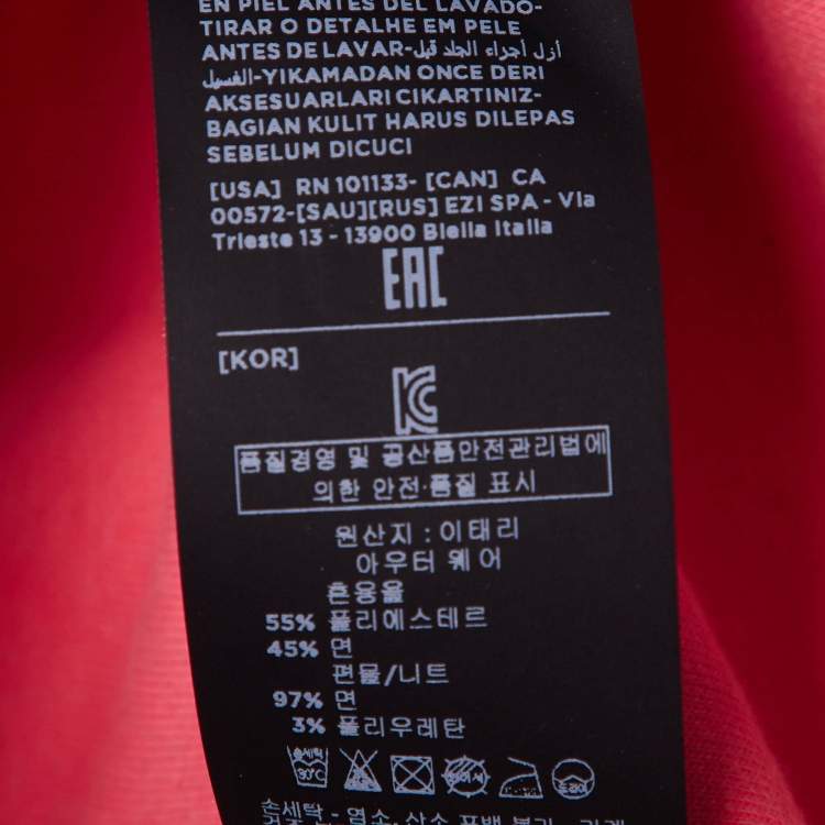 Pre Owned Tom Ford Neon Pink Jersey Zip-Up Hoodie Jacket XL