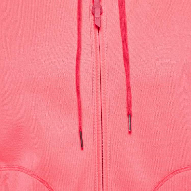 Pre Owned Tom Ford Neon Pink Jersey Zip-Up Hoodie Jacket XL