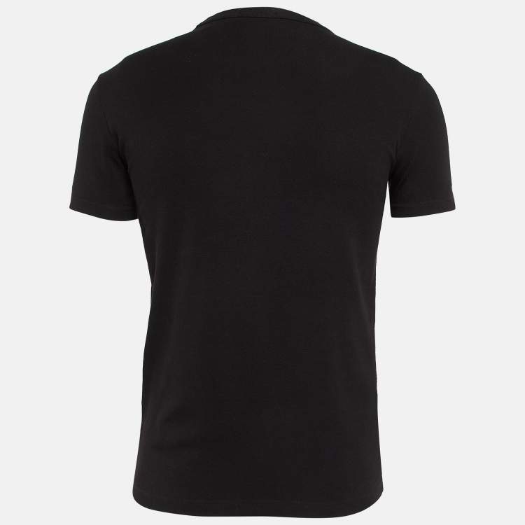 مملوكة مسبقًا Tom Ford Black Cotton Knit Crew Neck T-Shirt S