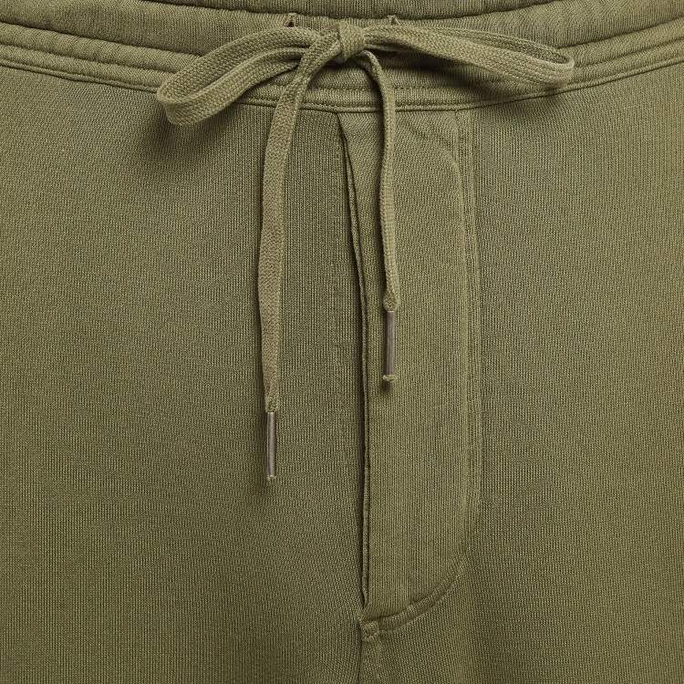 Pre Owned Tom Ford Olive Green Cotton Knit Regular Fit Sweatpants M