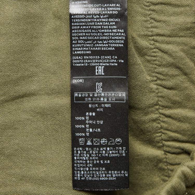 Pre Owned Tom Ford Olive Green Cotton Knit Regular Fit Sweatpants M