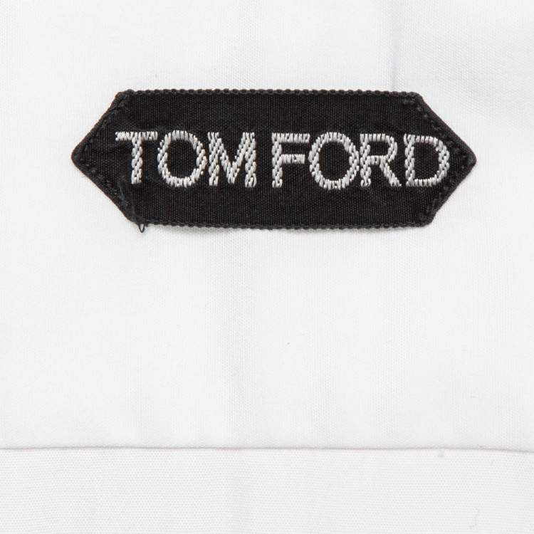 Pre Owned Tom Ford White Cotton Shirt L