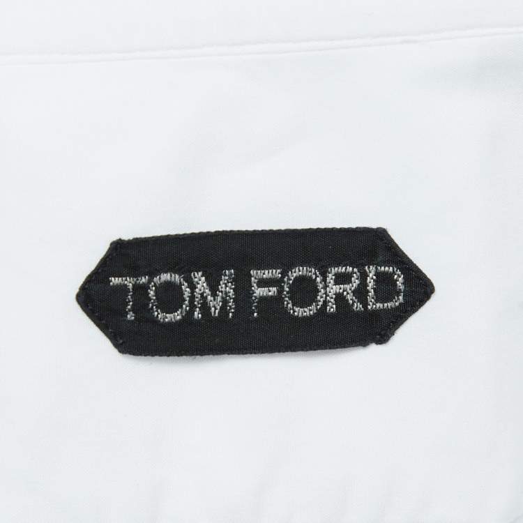 Pre Owned Tom Ford White Cotton Long Sleeve Shirt XL