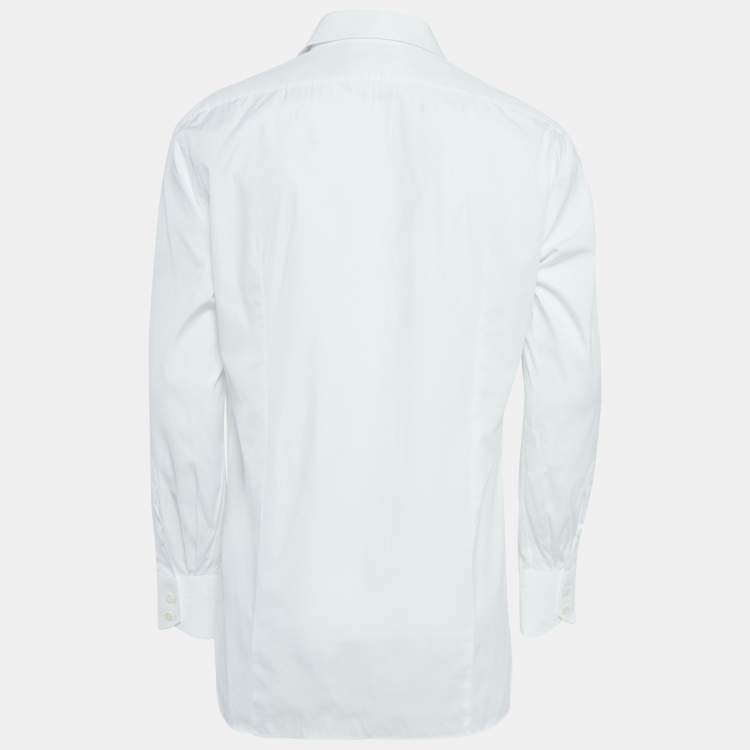 Pre Owned Tom Ford White Cotton Long Sleeve Shirt XL