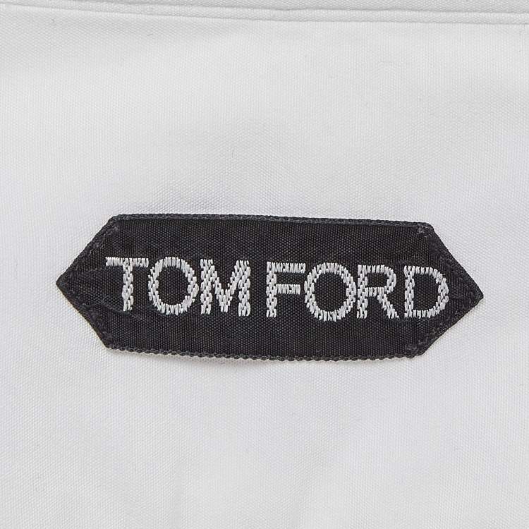 Pre Owned Tom Ford White Cotton Long Sleeve Shirt XL