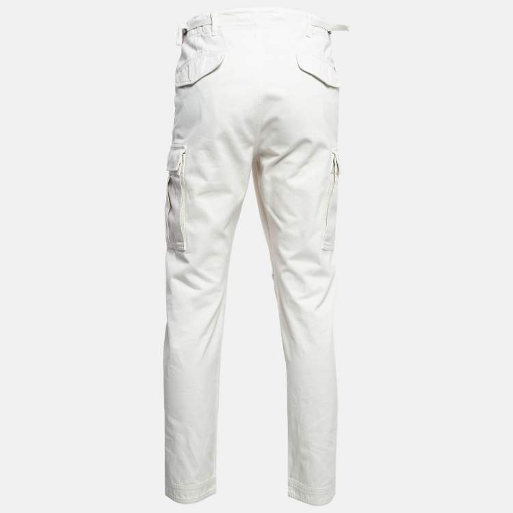Pre Owned Tom Ford White Cargo Pants XL