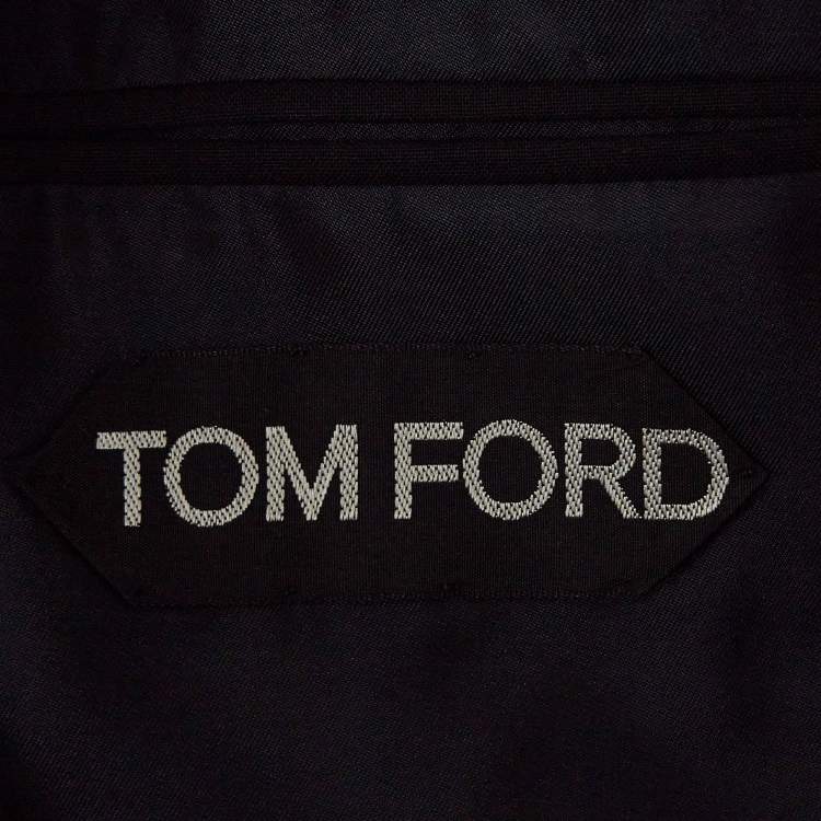 Pre Owned Tom Ford Navy Blue Wool Blazer & Pants Suit Set S