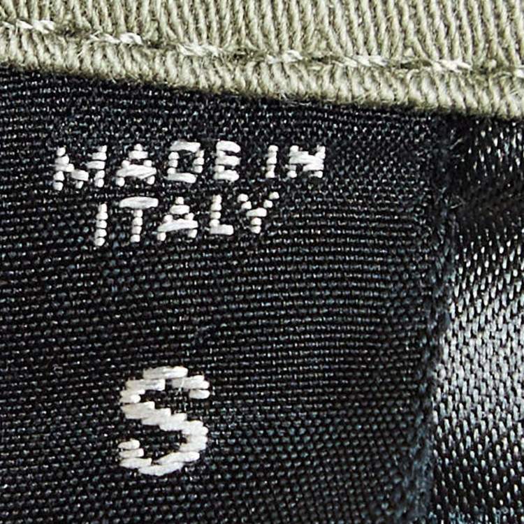 Pre Owned Tom Ford Sage Green Cotton Cargo Pants S