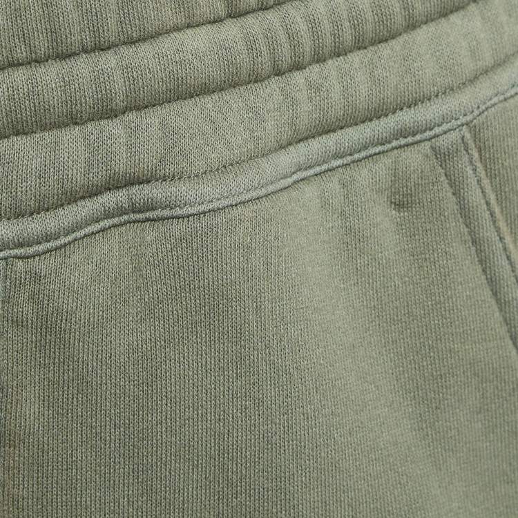 Pre Owned Tom Ford Green Cotton Knit Drawstring Joggers M