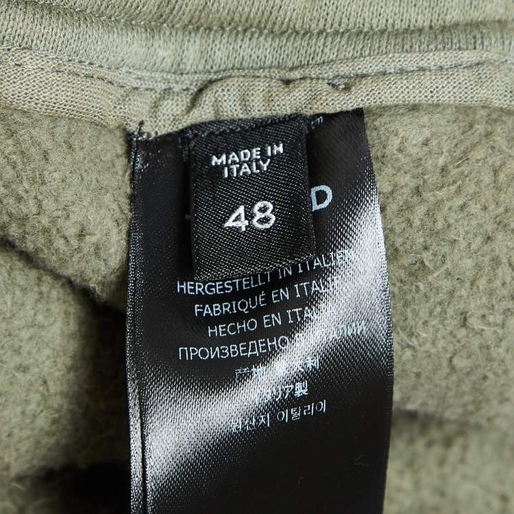 Pre Owned Tom Ford Green Cotton Knit Drawstring Joggers M