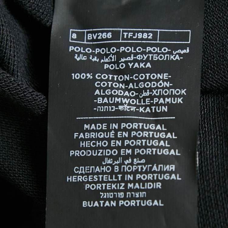 Pre Owned Tom Ford Black Pique Cotton Polo T-Shirt 4XL