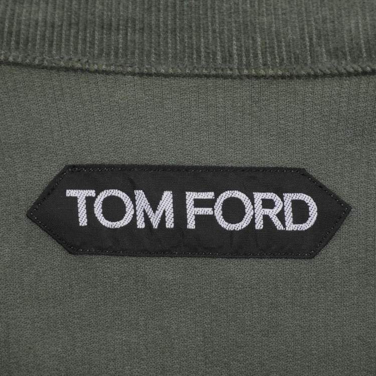 Pre Owned Tom Ford Green Corduroy Jacket L