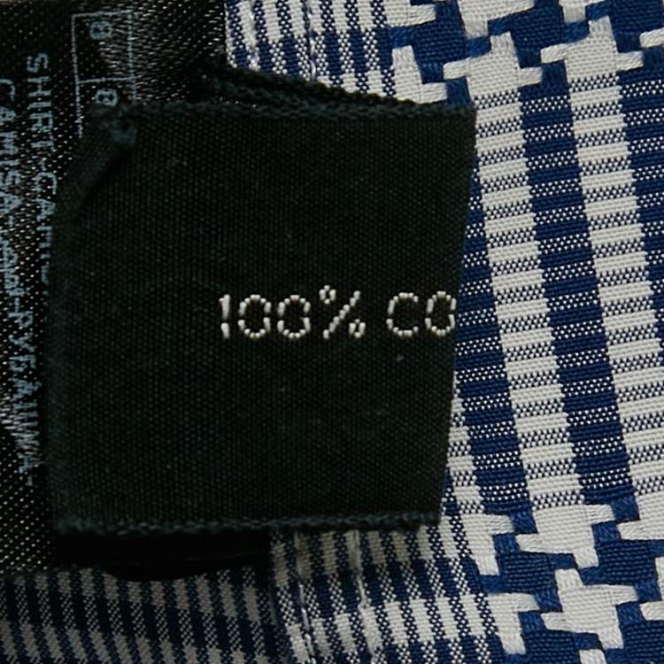 مملوكة مسبقًا Tom Ford Blue Checked Cotton Long Sleeve Shirt M