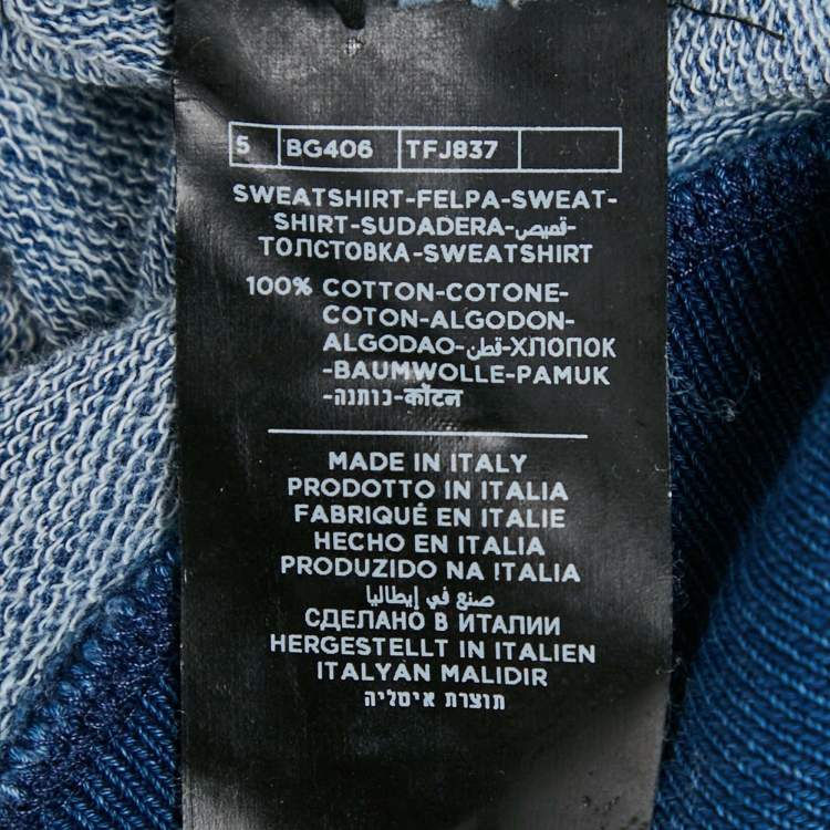 Pre Owned Tom Ford Blue Cotton Jersey Long Sleeve Polo T-Shirt XXL