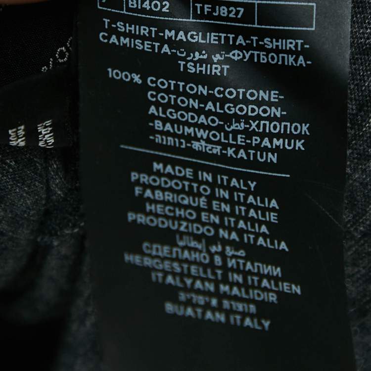 Pre Owned Tom Ford Dark Grey Cotton Crew Neck T-Shirt M