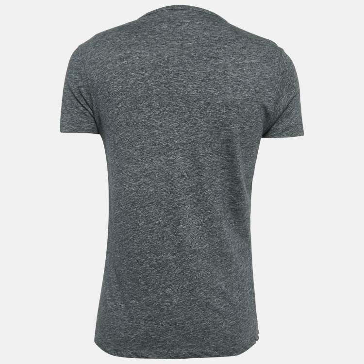 Pre Owned Tom Ford Dark Grey Cotton Crew Neck T-Shirt M