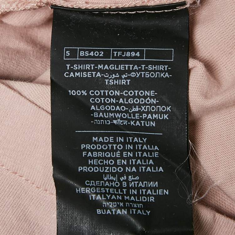 Pre Owned Tom Ford Pink Cotton V-Neck T-Shirt S