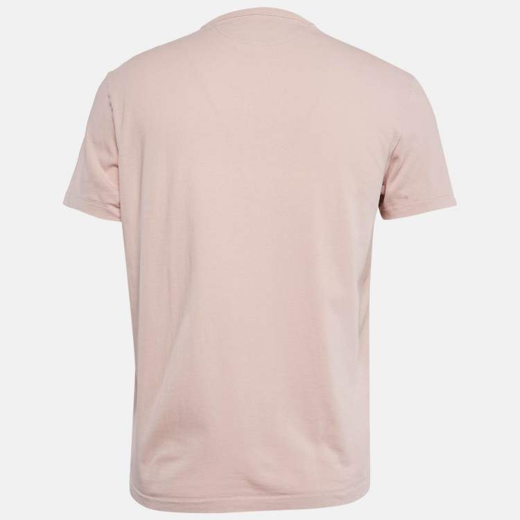 Pre Owned Tom Ford Pink Cotton V-Neck T-Shirt S