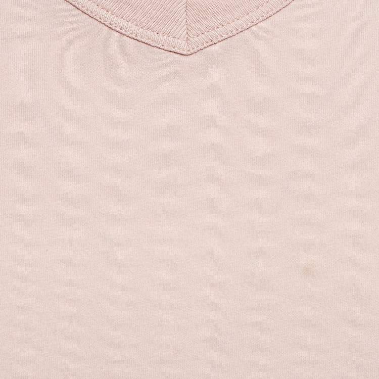 Pre Owned Tom Ford Pink Cotton V-Neck T-Shirt S