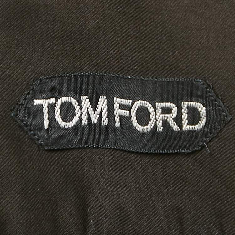 Pre Owned Tom Ford Black Cotton Long Sleeve Shirt XL