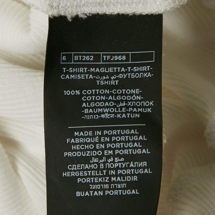 Pre Owned Tom Ford White Rib Knit Full Sleeve T-Shirt XXL