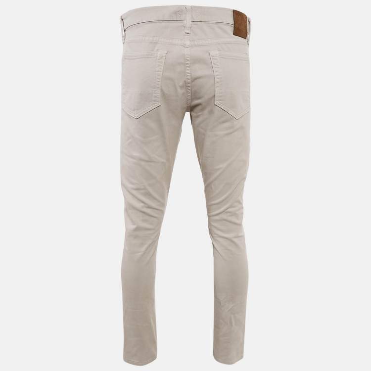 Pre Owned Tom Ford Light Grey Denim Slim Fit Jeans L Waist 34"