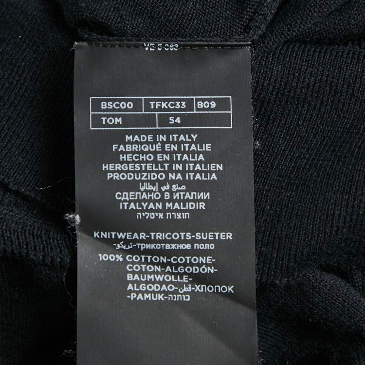 مملوكة مسبقًا Tom Ford Navy Blue Jersey Polo T-Shirt XXL