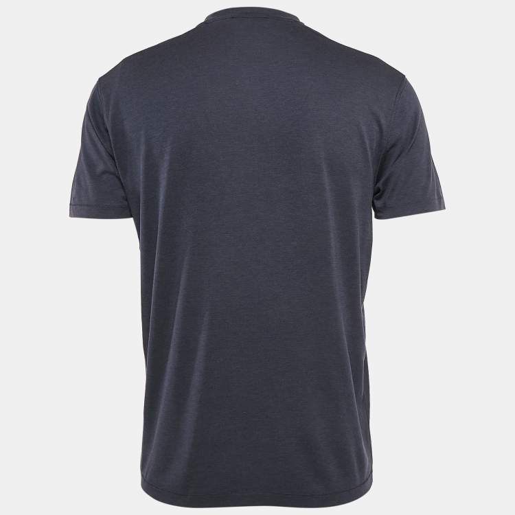 Pre Owned Tom Ford Dark Blue Jersey Crewneck T-Shirt S