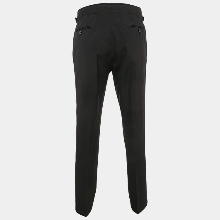 Pre Owned Tom Ford Black Wool Pants L