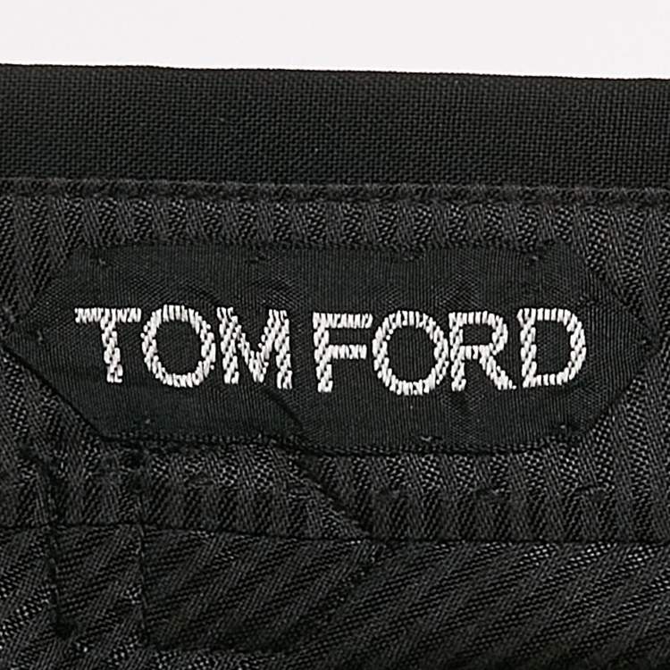 Pre Owned Tom Ford Black Wool Pants L
