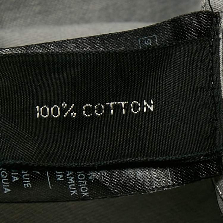 Pre Owned Tom Ford Grey Cotton Button Front Full Sleeve Shirt XL