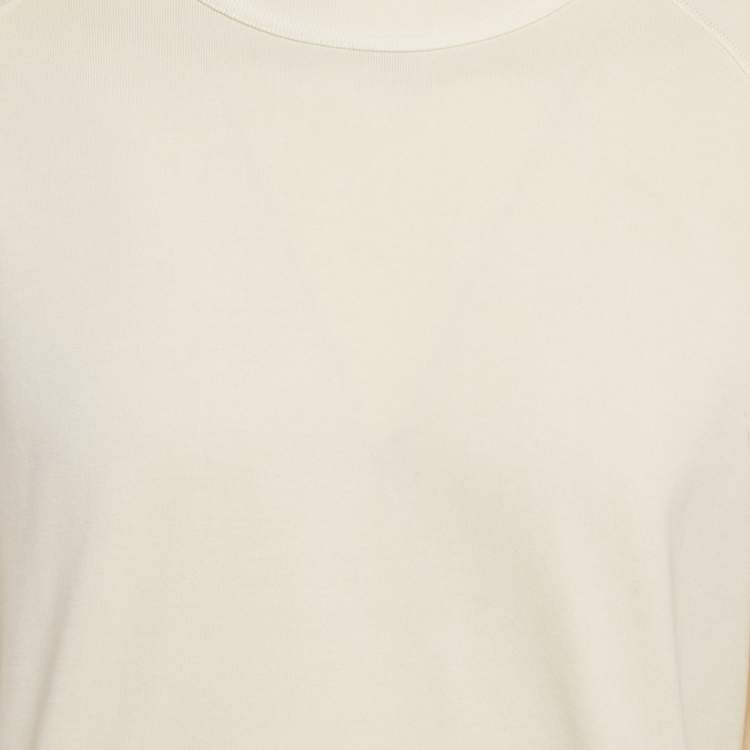 Pre Owned Tom Ford Cream Cotton Knit Sweatshirt XXL