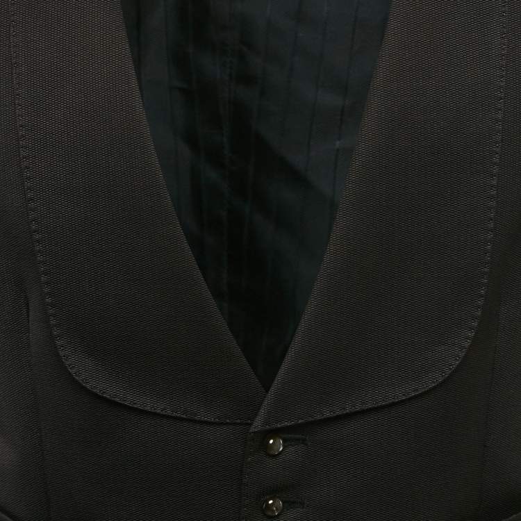 Pre Owned Tom Ford Black Cotton Blend Vest M