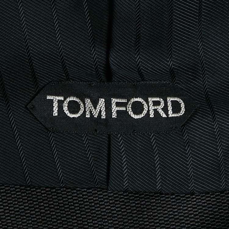 Pre Owned Tom Ford Black Cotton Blend Vest M
