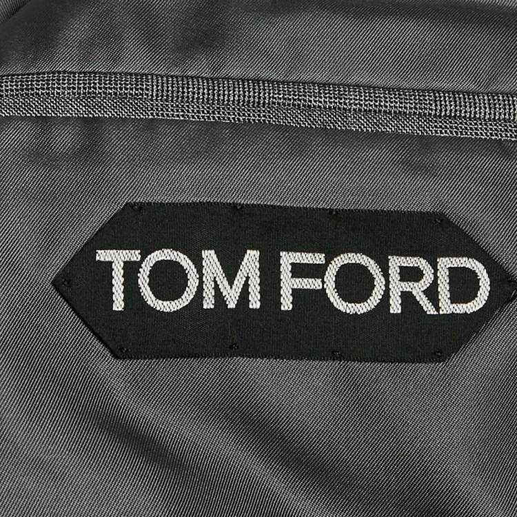 Pre Owned Tom Ford Grey Wool Tailored Pants Suit XXXL