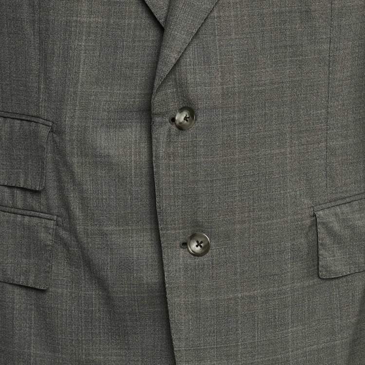 Pre Owned Tom Ford Grey Wool Tailored Pants Suit XXXL