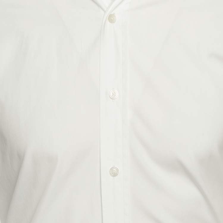 Pre Owned Tom Ford White Cotton Made To Measure Shirt M