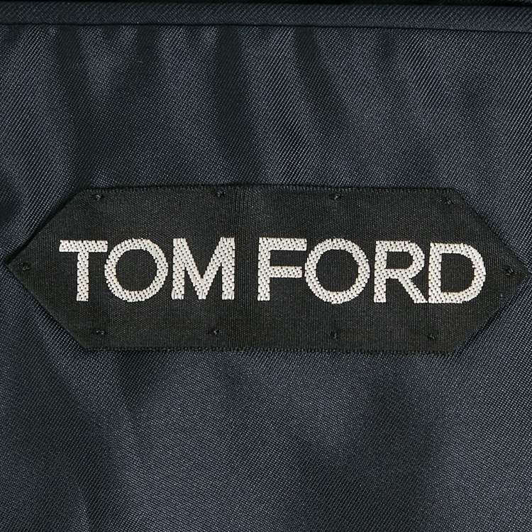 Pre Owned Tom Ford Navy Blue Wool Tailored Blazer S