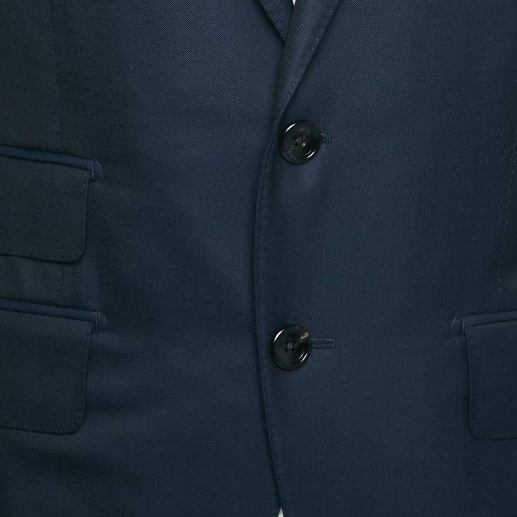 Pre Owned Tom Ford Navy Blue Wool Tailored Blazer S