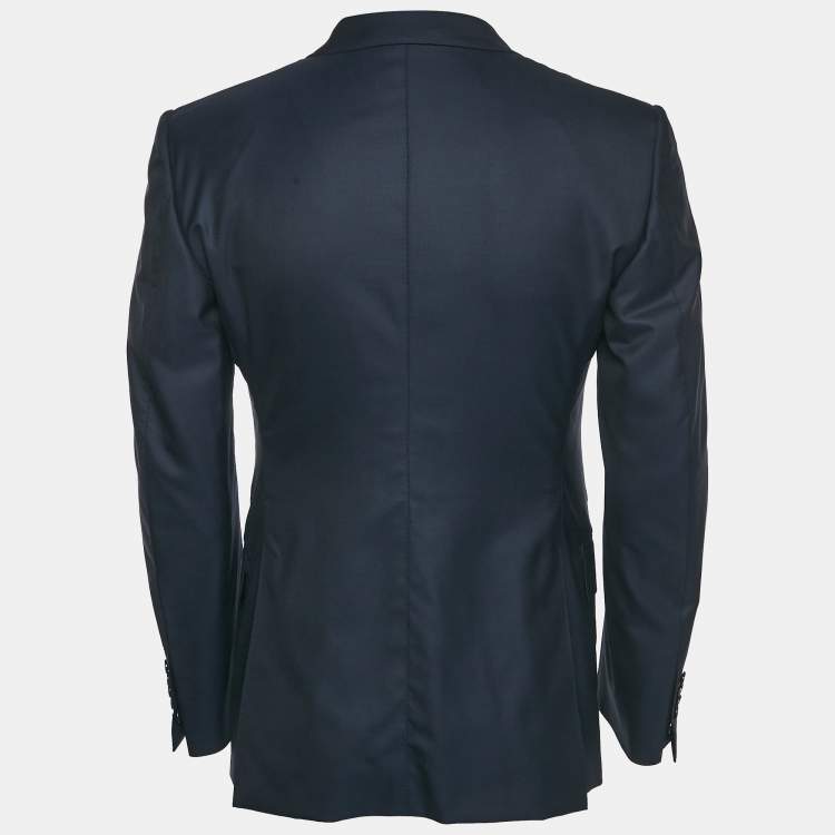 Pre Owned Tom Ford Navy Blue Wool Tailored Blazer S