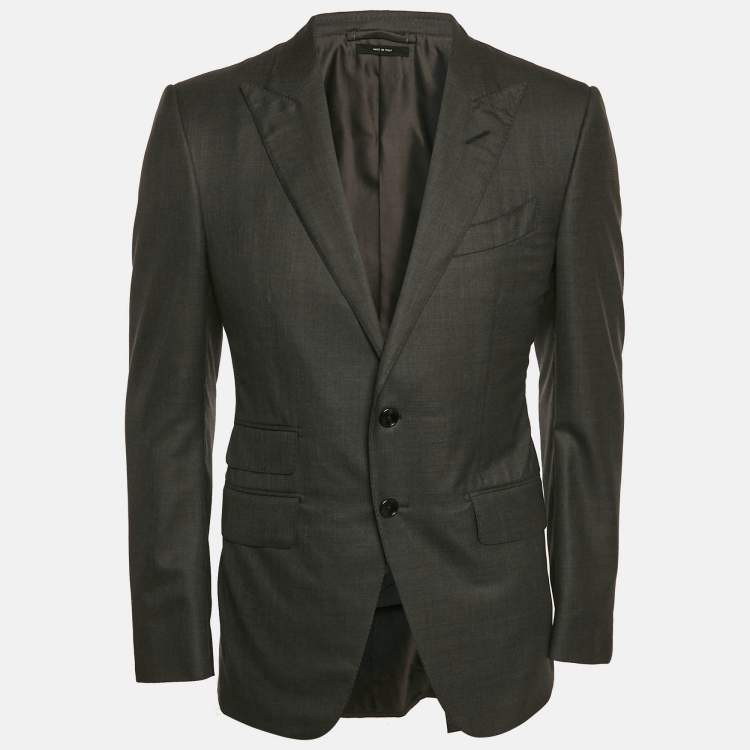 Pre Owned Tom Ford Grey Wool O'Conner Blazer S