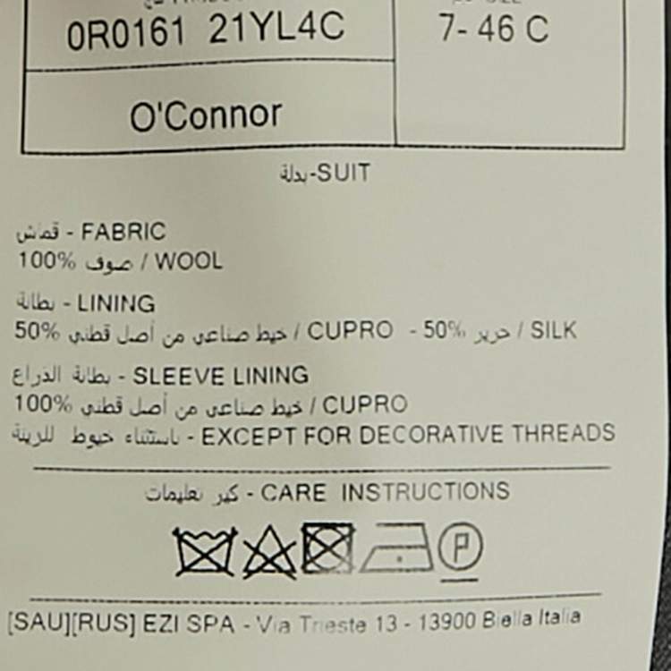 Pre Owned Tom Ford Grey Wool O'Conner Blazer S