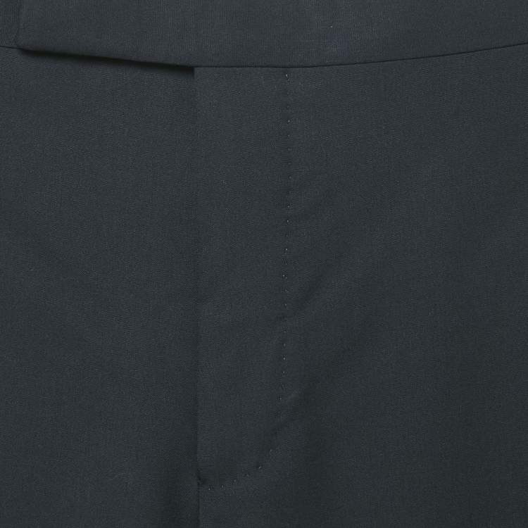 Pre Owned Tom Ford Black Wool Side Stripe Formal Trousers M