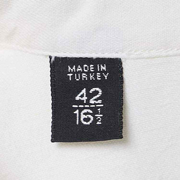Pre Owned Tom Ford White Cotton Full Sleeve Shirt XL