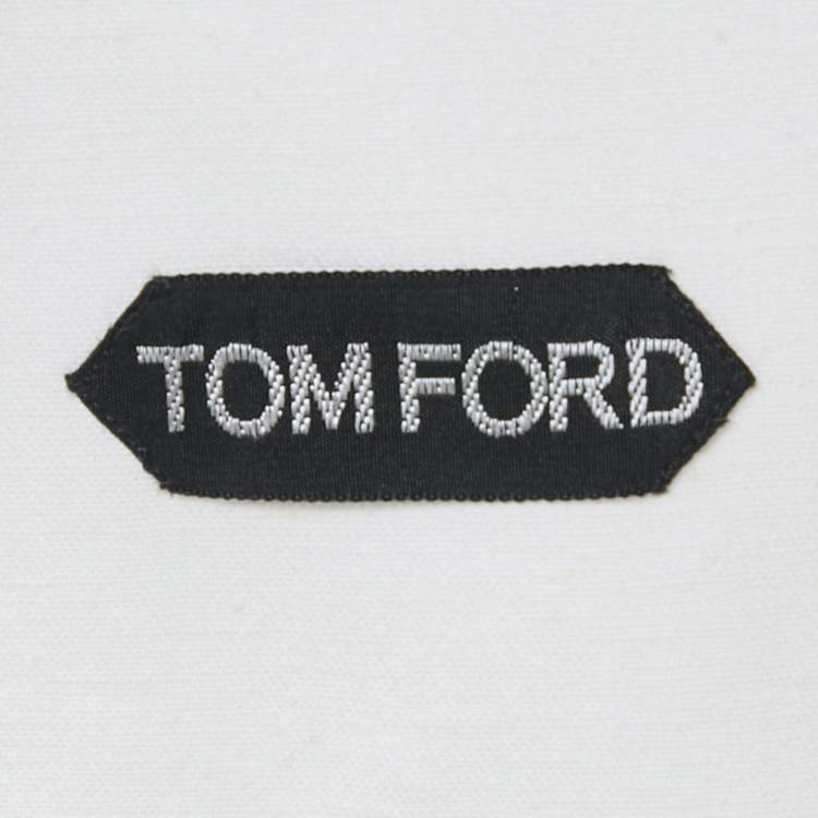Pre Owned Tom Ford White Cotton Full Sleeve Shirt XL