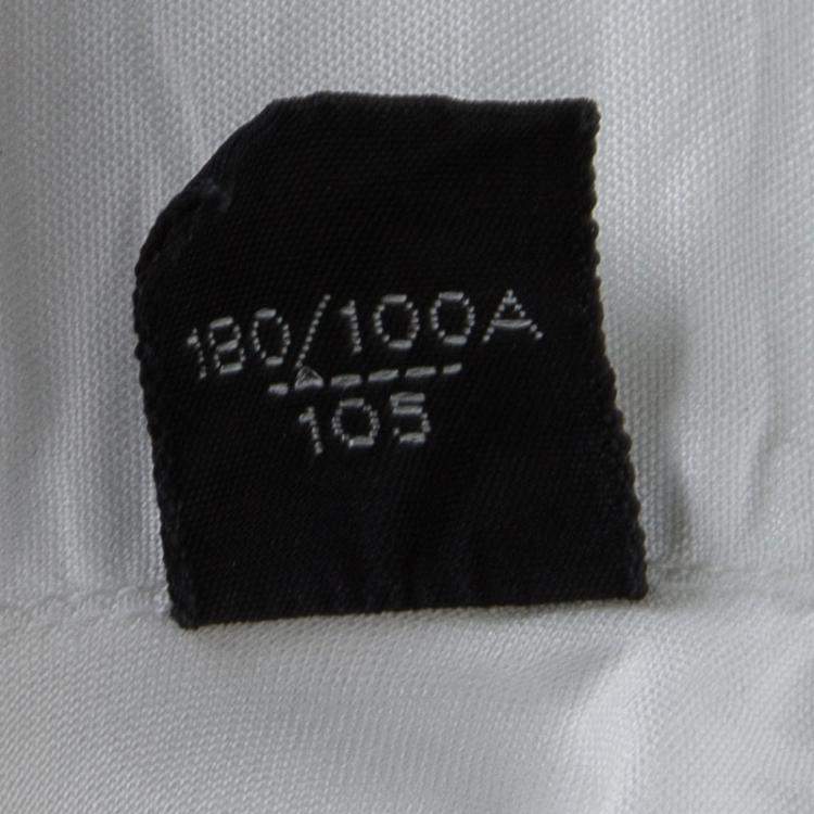 Pre Owned Tom Ford White Cotton Pintuck Detail Long Sleeve Button Front Tuxedo Shirt XL
