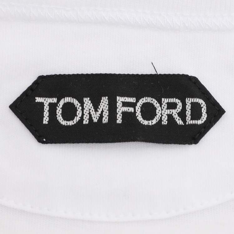 Pre Owned Tom Ford White Cotton Crew Neck T-Shirt XL