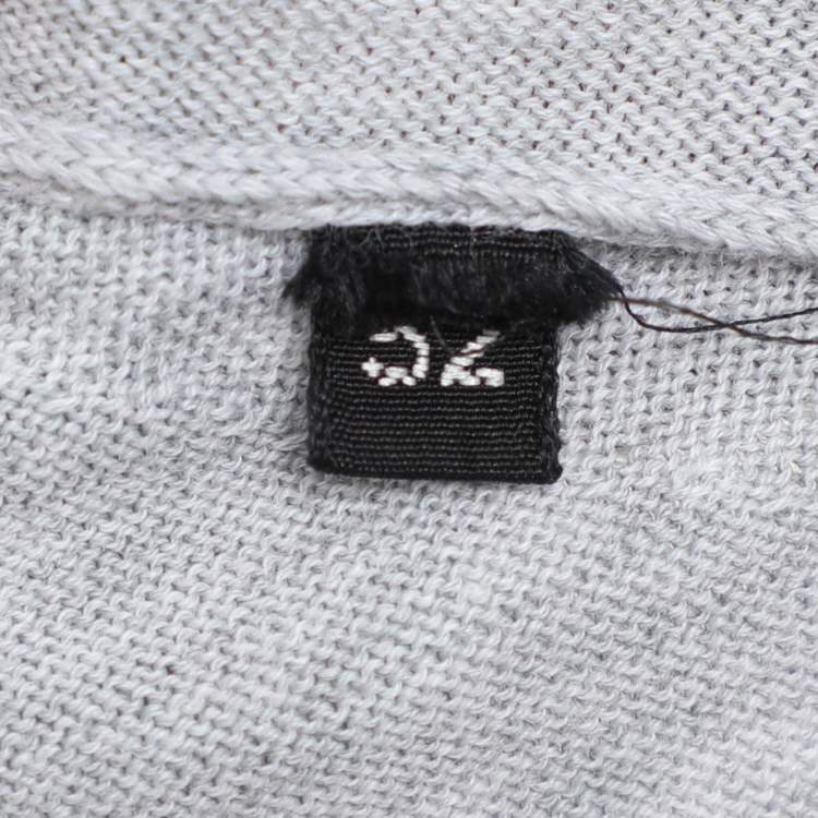 Pre Owned Tom Ford Grey Cotton Knit Polo T-Shirt XL